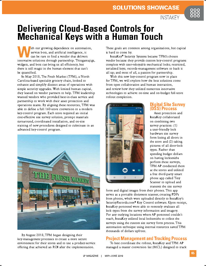 Delivering Cloud-Based Controls for Mechanical Keys with a Human Touch2