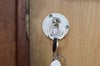 Image of a master key system lock and key