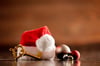 Santa hat and Decorative key representing Key Control Best Practices for Holiday Loss Prevention
