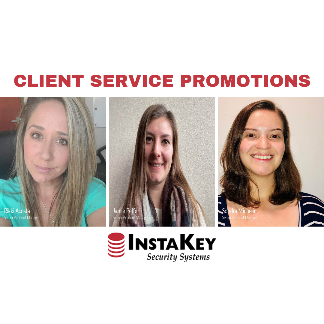 InstaKey Promotes Rikki Acosta, Jamie Peffer, and Sondra Michelin, to Senior Account Manager Positions.