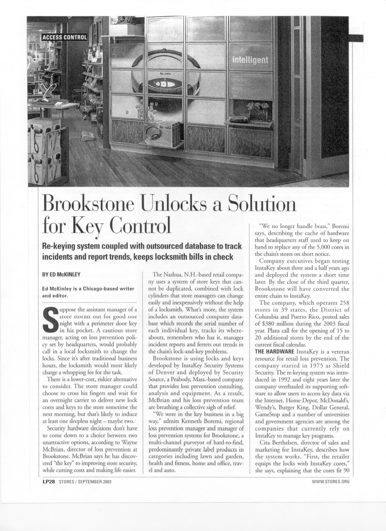 Brookstone Unlocks a Solution for Key Control