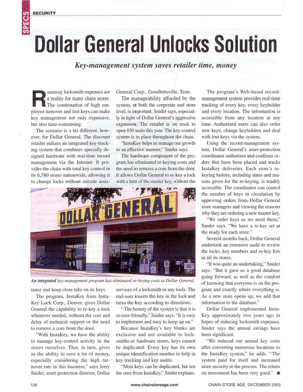 Dollar General Unlocks Solution