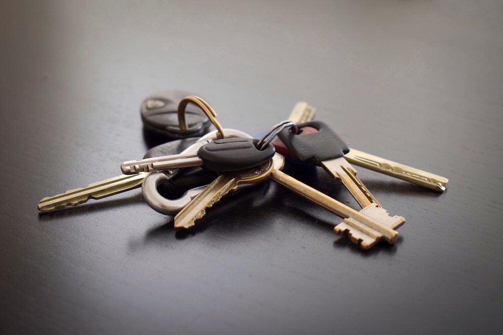 Photo of a key ring with many keys to represent key control 